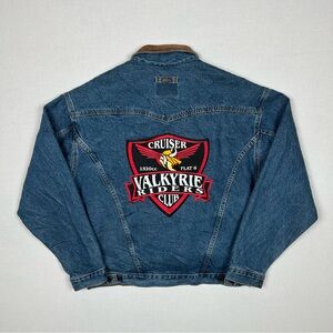 Vintage 1990s Valkyrie Riders Club Denim Jacket